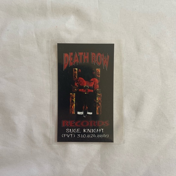 Suge Knight Death Row Records Business Card - Picture 3 of 5